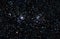 Starfield. A double stars cluster