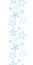 Starfish blue line art vertical seamless pattern background
