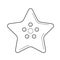 Starfish line icon.
