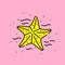 Starfish line icon