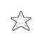 Starfish outline icon