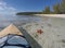 Starfish and Paddleboard in Shallow Clear Water