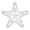 Starfish / sea stars line art icon for apps and websites