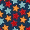 Starfish seamless pattern.