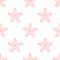 Starfish seamless pattern. Vector background included line icons as ocean star fish, nautical texture for fabric. Red