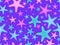 Starfish seamless pattern on violet background. Starfish silhouettes in cartoon style. For promotional products, wrapping paper