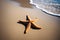 Starfish on the seashore. Starfish on the sand. AI generated