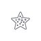 Starfish thin line icon. Linear vector symbol