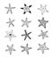 Starfishes set .hand drawn Vector Illustration.