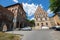 Stargard, Zachodniopomorskie / Poland-July, 14, 2020: Defensive walls of a small town. Brick building in Central Europe