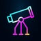 Stargazing, telescope nolan icon. Simple thin line, outline vector of bioengineering icons for ui and ux, website or mobile