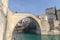 Stari Most Old Bridge panaroma landscape city of Mostar in Bosnia