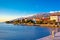 Starigrad Paklenica waterfront at sundown panoramic view