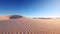 Stark Desert Landscape Unforgiving Isolation. Generative AI