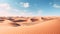 Stark Desert Landscape Unforgiving Isolation. Generative AI
