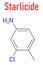 Starlicide avicide molecule or(gull toxicant. Skeletal formula.