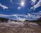 Starlight over Yellowstone Geyser