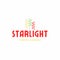 Starlight parties and events colorful logo