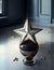 Starlight Serenade: Mesmerizing Floor Vase with a Star