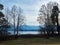 Starnberger See, Germany - December 30th 2022: Natural banks of the lake with view to the lake.