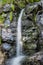 Starohutsky waterfall, Slovakia, seasonal natural scene