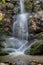 Starohutsky waterfall, Slovakia, seasonal natural scene