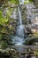 Starohutsky waterfall, Slovakia, seasonal natural scene