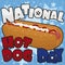 Starry Design for American National Hot Dog Day, Vector Illustration