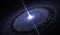 Starry disk around supermassive black hole