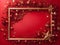 Starry Elegance: A Festive Red Frame for Christmas & New Year