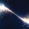 Starry Glitter Trail Background. Vector illustration