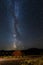 Starry Milky Way Constellation Over Landscape of Henrys Lake State Park