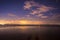 Starry moonlight over florida lake