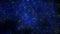 Starry night brilliantly lit stars on blue background