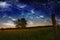 Starry Night Fence and field