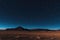 Starry Night Sky Over Desert Landscape, Nature\\\'s Beauty Concept