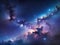 Starry Night Univers Nebula and Galaxy Wonderland
