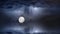 Starry sky moon on night  dramatic clouds  nebula cosmic  nature landscape  weather forecast