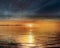Starry sky at night gold sunset at sea gold cloudy sky and water  gold sunset at sea gold cloudy sky and water wave reflection sun