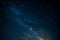 Starry sky, space. Milky Way, starry constellation. Landscape and saver, Astrophotography