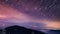 Starry time lapse in Carpathian Mountains