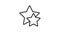 stars animated outline icon