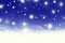 Stars bokeh and snow illustration