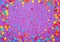 Stars confetti on a purple background