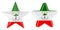 Stars with Equatoguinean Guinea flag, 3D rendering