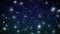 Stars falling like Snowflakes. Christmas backdrop. HD 1080. Beautiful Looped animation