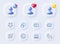 Stars, Loyalty points and Manual line icons. For web app, printing. Vector