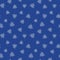 The stars of the plurality of white triangles on a blue background. Simple starry sky. Seamless geometric pattern for website