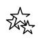 Stars quality line style icon