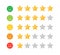 Stars rating icon for website and mobile apps. Feedback emotion scale. Customer satisfaction rating. Vector illustration